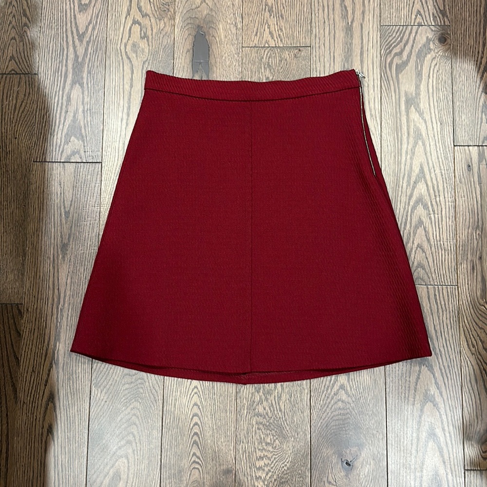 Zara red skirt